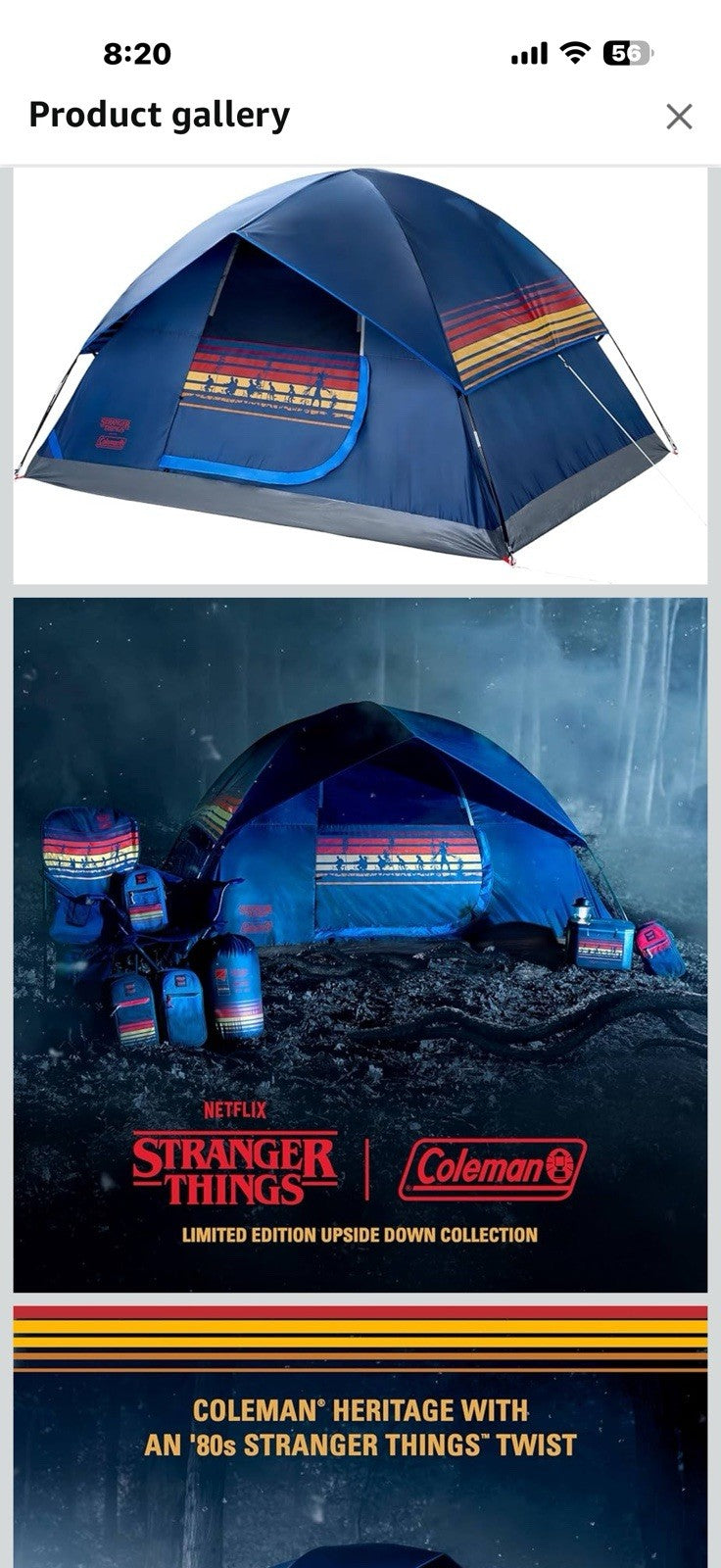 Coleman Stranger Things Outdoor Gear Collection, Limited Edition