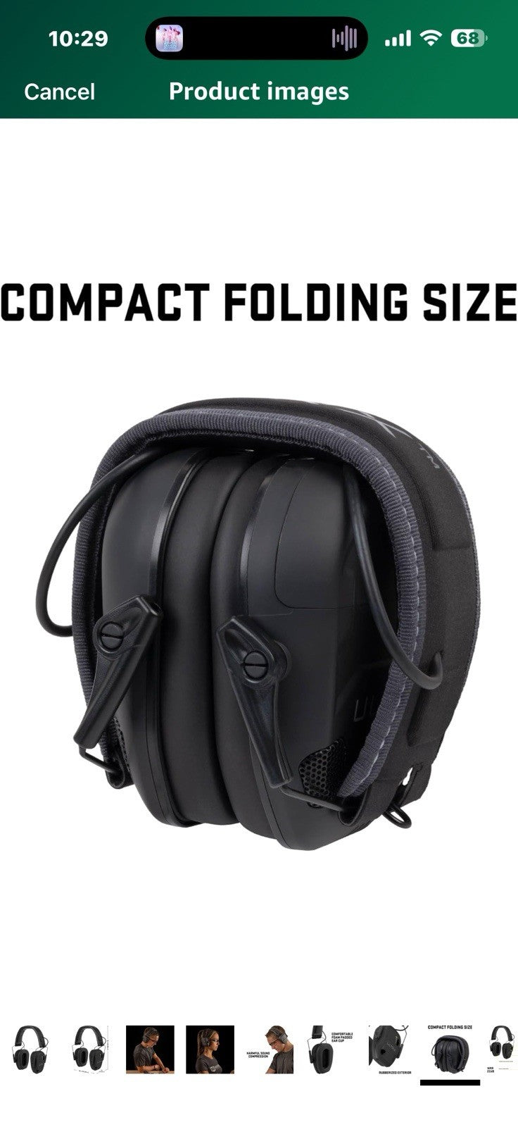 ULTRX Bionic Earmuff - Ear Safety - Hearing Protection and Noise Reduction 
