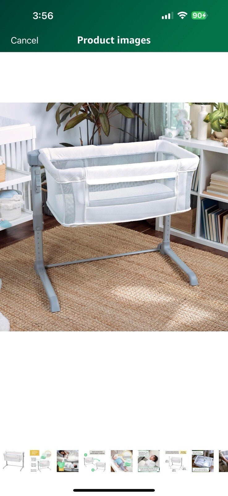 SwaddleMe by Ingenuity DreamSecure 2-in-1 Co-Sleeping Bassinet, DreamSecure