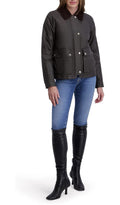 kensie womens Outerwear Waxed Cotton Barn Jacket Xl