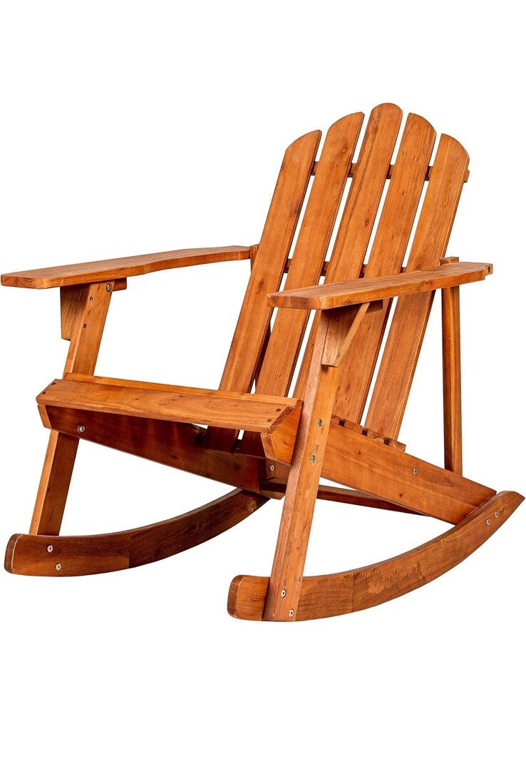 JONATHAN Y PAT1000A Kiawah Outdoor Patio Classic Acacia Wood Adirondack