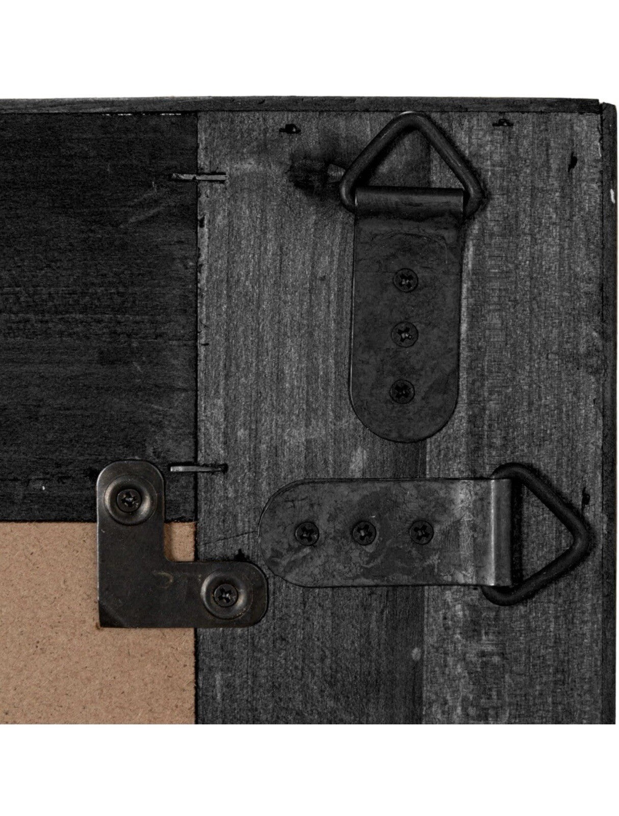 Creative Co-Op Rattan Rectangle Wall Mirror, Black