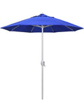 California Umbrella 7.5' Rd Aluminum Patio Umbrella, Crank Lift, Auto Tilt