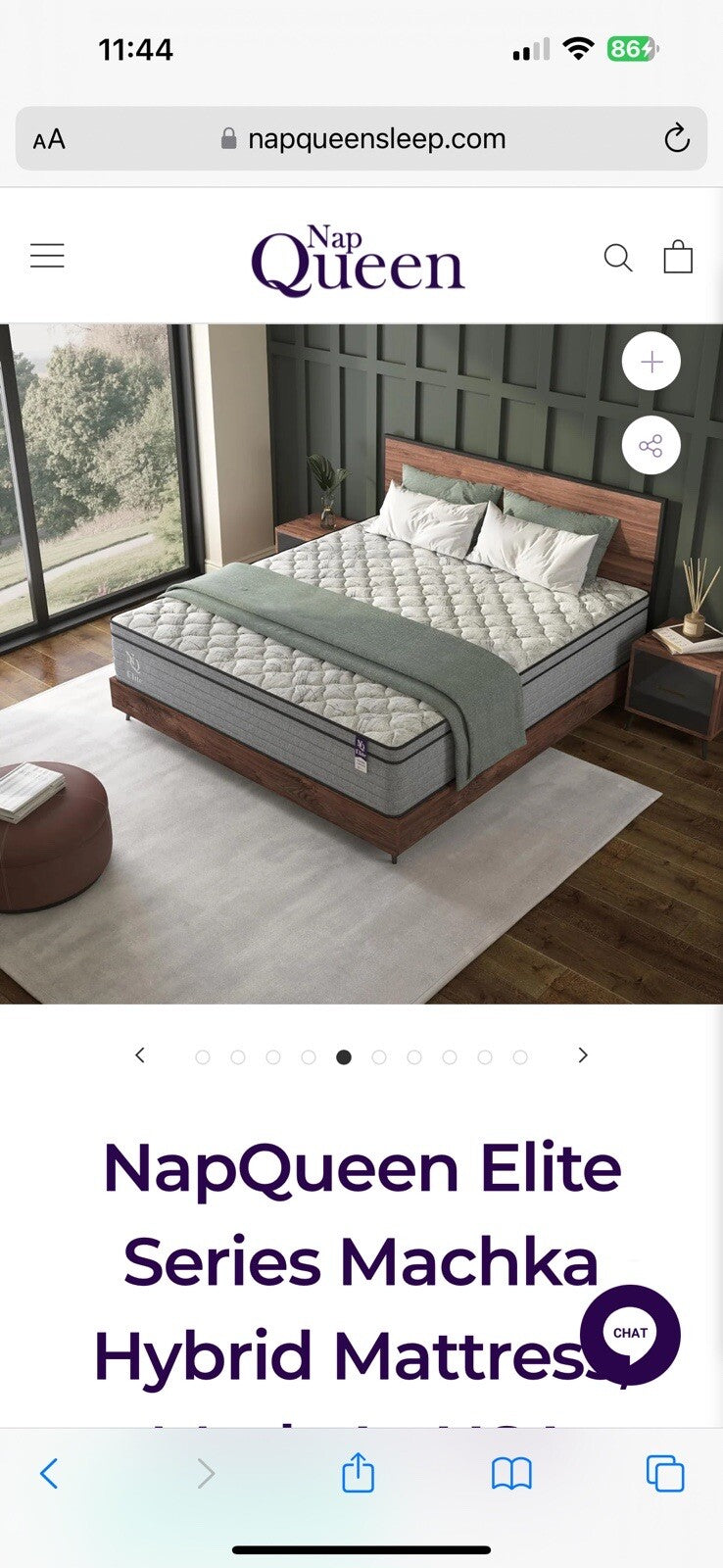 NapQueen Twin , 12 Inch,Elite Series Machka Hybrid Mattress