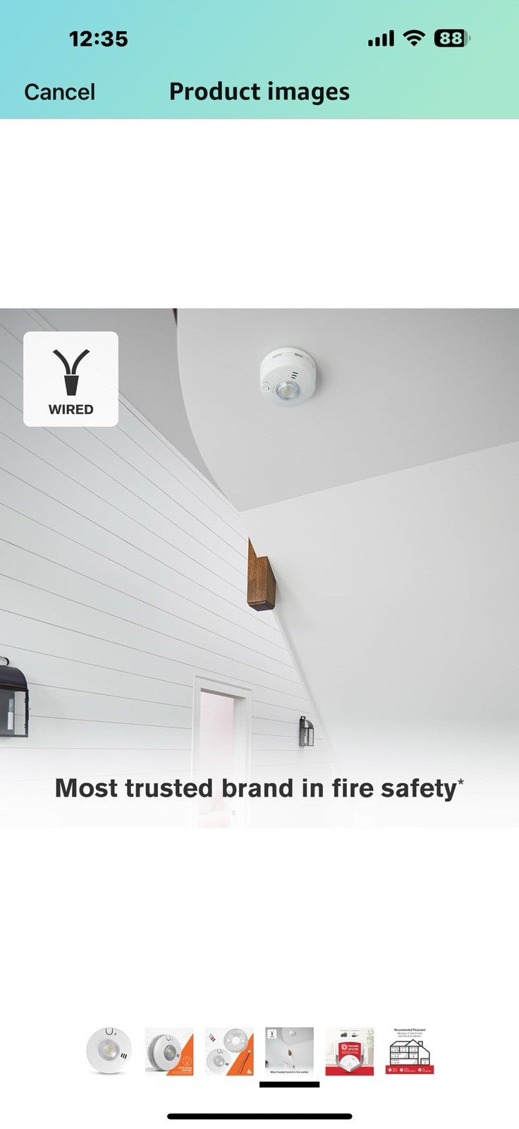 First Alert SM110LED-AC, Hardwire Smoke Alarm with LED Strobe & 10-Year 