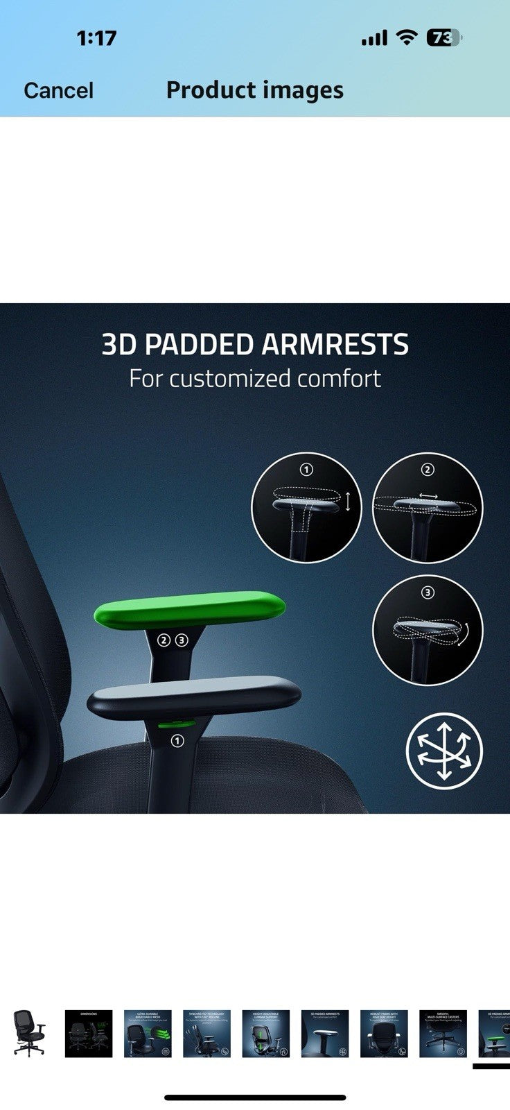 Razer Fujin Mesh Ergonomic Gaming Chair: Ultra-Durable & Breathable