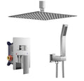 FORIOUS 10 in Rainfall Shower System - Ceiling Mount,Chrome Rain Shower 