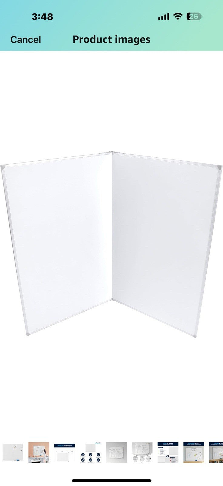 Flash Furniture Hercules Commercial Magnetic Dry Erase Board, Aluminum 