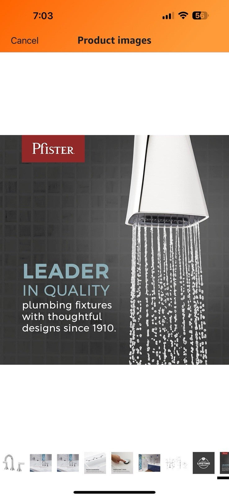 Pfister Vedra Bathroom Sink Faucet, 8-Inch Widespread, 2-Handle, 3-Hole