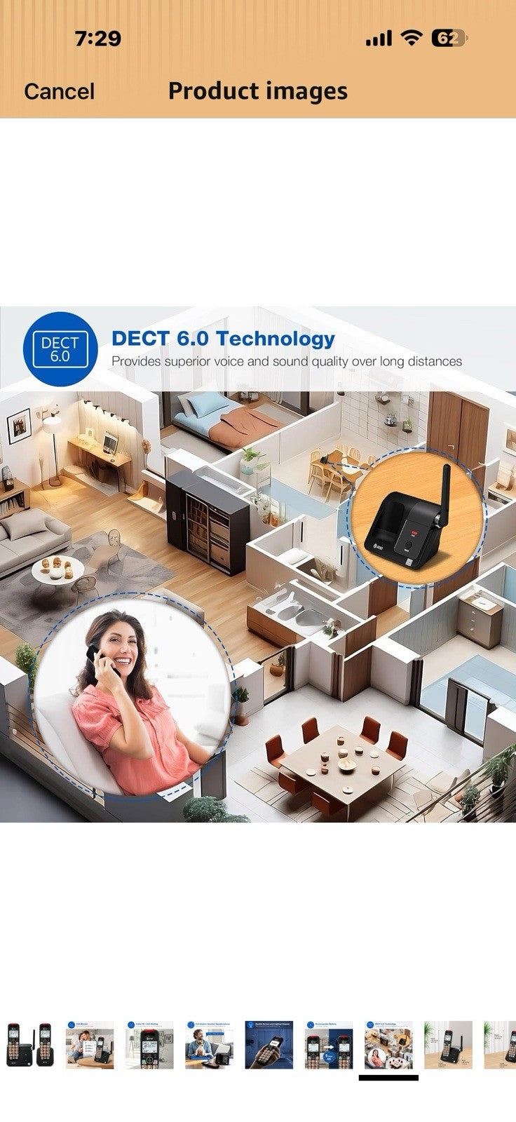 AT&T EL2131-21 2-Handset DECT 6.0 Cordless Phone with Call Blocker