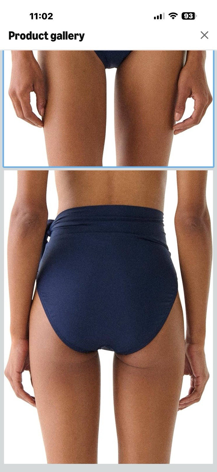 kate spade new york Women's Side Tie High Waist Bottom Size Medium