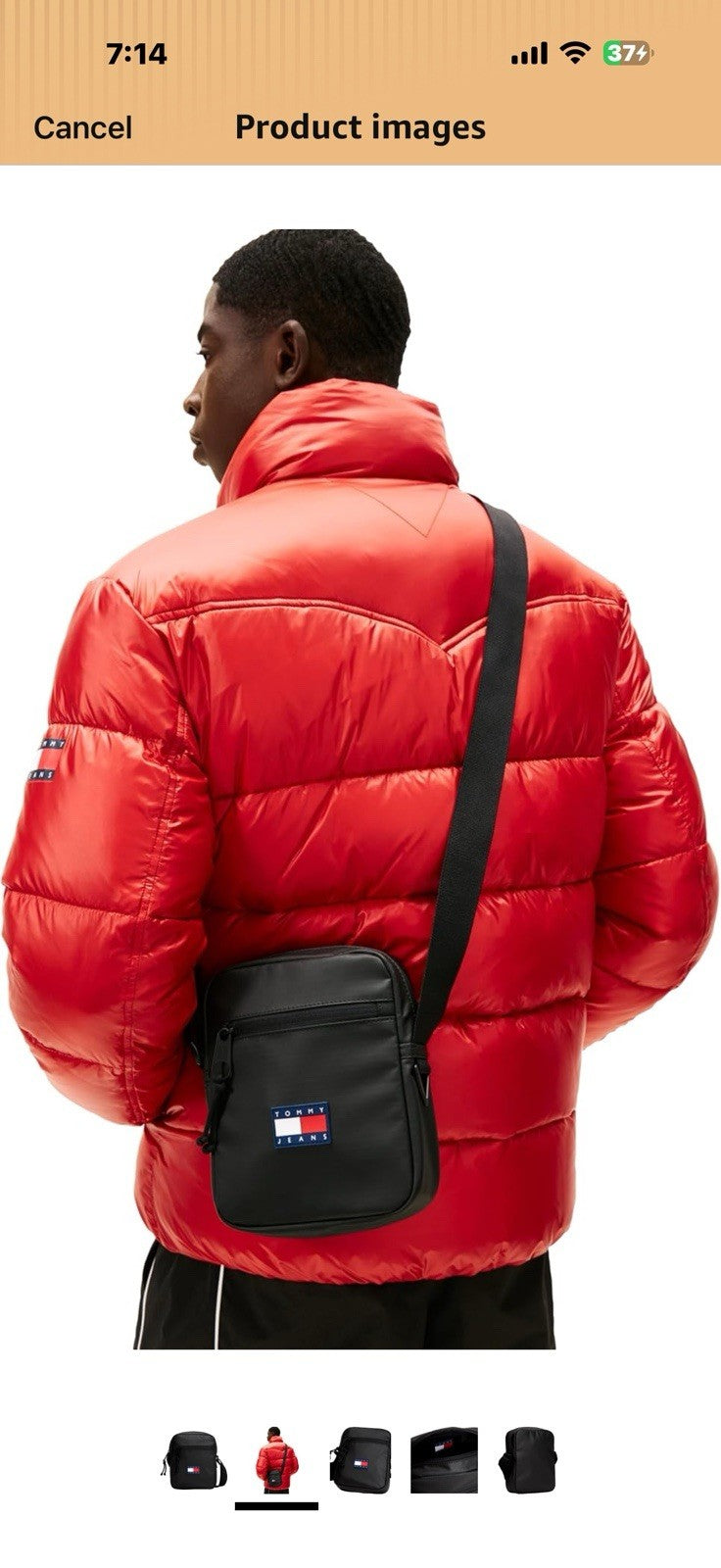 Tommy Jeans Mens Daily Tech Reporter,BLACK One Size