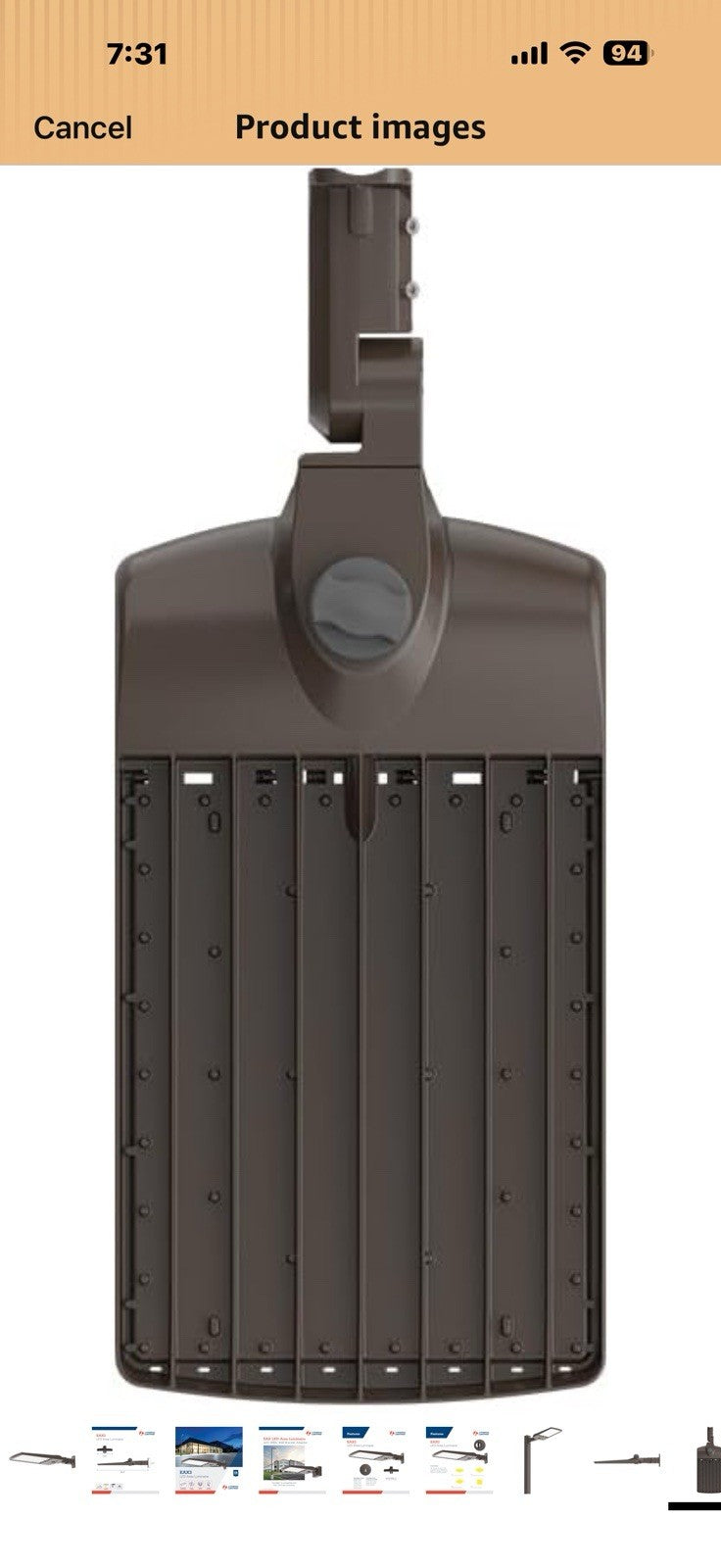Lithonia Lighting LED Outdoor Area Light Fixture, LED Parking Lot Light