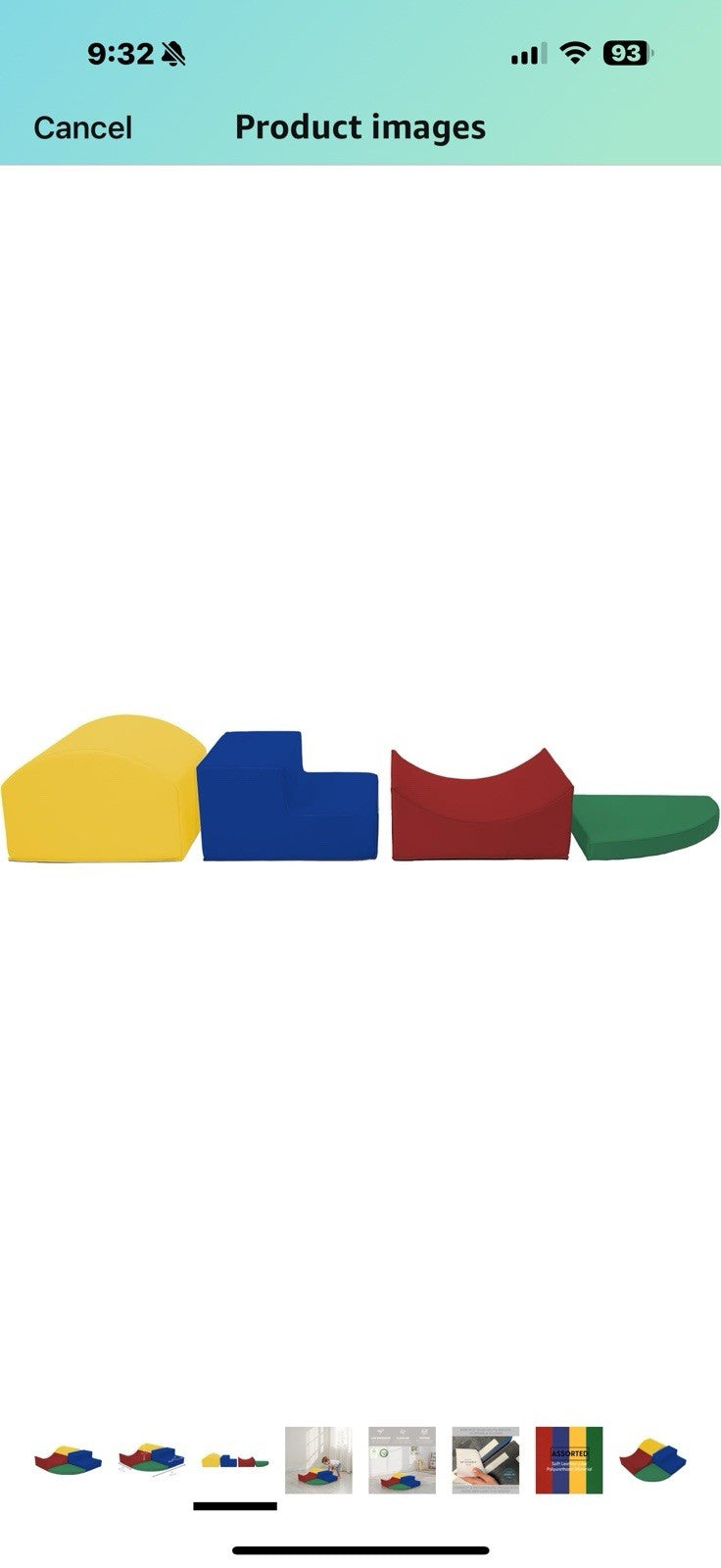 FDP SoftScape Curvy Corner Climber, Indoor Active Play Structure for Toddlers