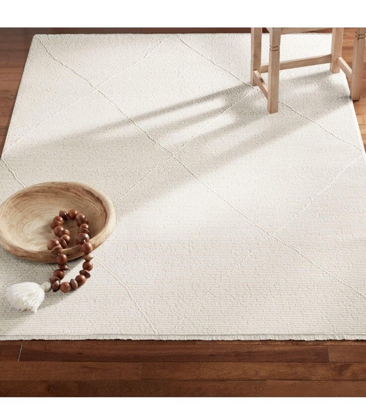 TOWN & COUNTRY LUXE Tretta Contemporary Diamonds Area Rug with Grey, 9'2"x12'5"