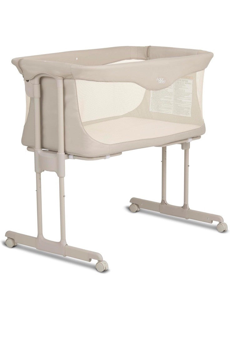 Evolur Kinsley Bedside Bassinet – Quick Fold, Breathable Mesh Sides, 