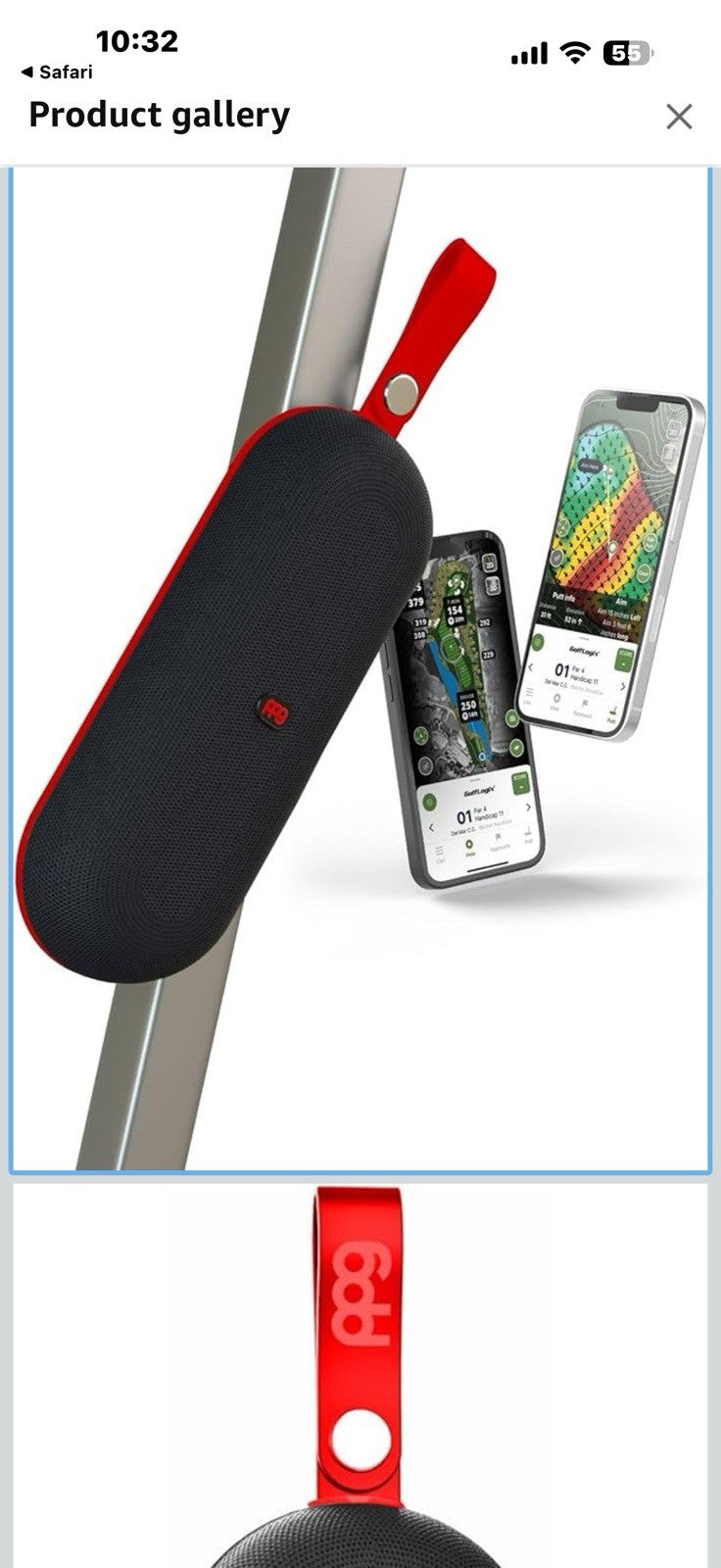 PPG Golf Speaker with GPS Powered by Golf Logix – 40K+ Courses