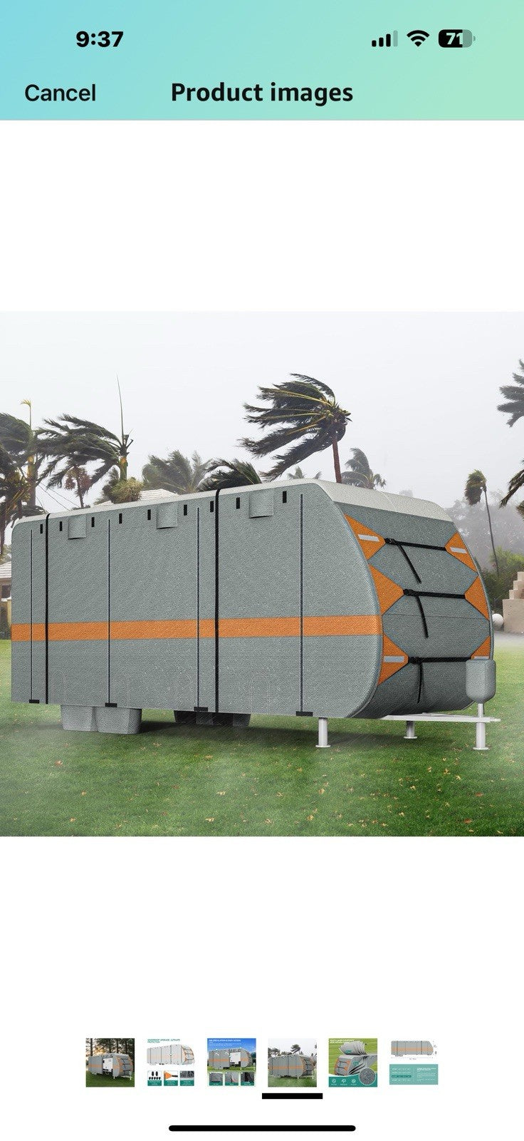 YITAHOME 24-27FT Travel Tailer Cover Camper CoverSuper Thick Waterproof 