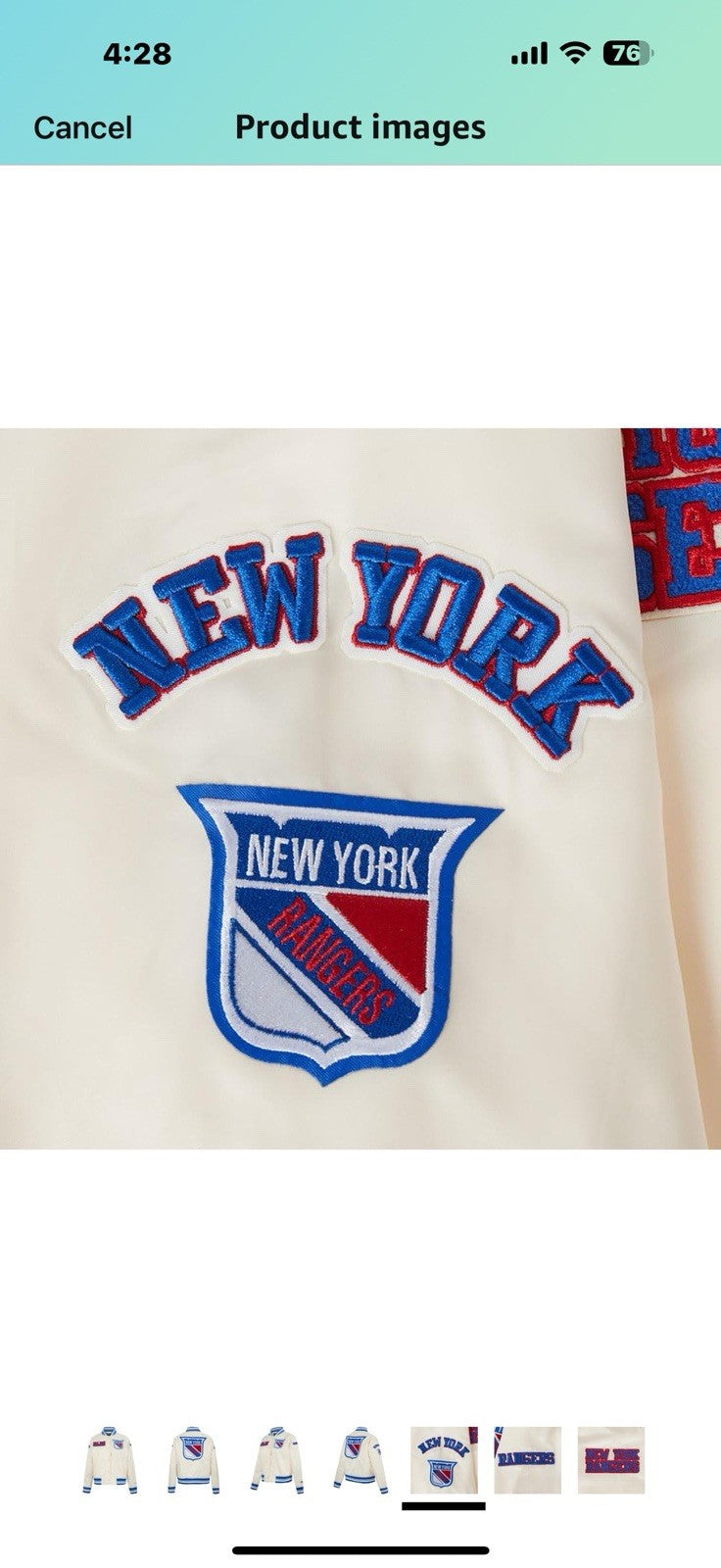 Womens NHL Retro Classics Satin Jacket Large 
