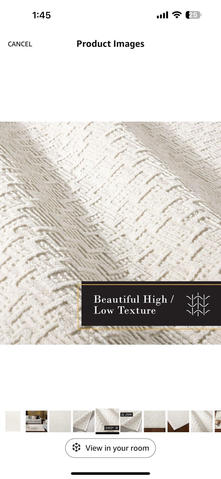TOWN & COUNTRY LUXE Tretta Modern Geo Area Rug with Plush High-Low 9.2x12.5
