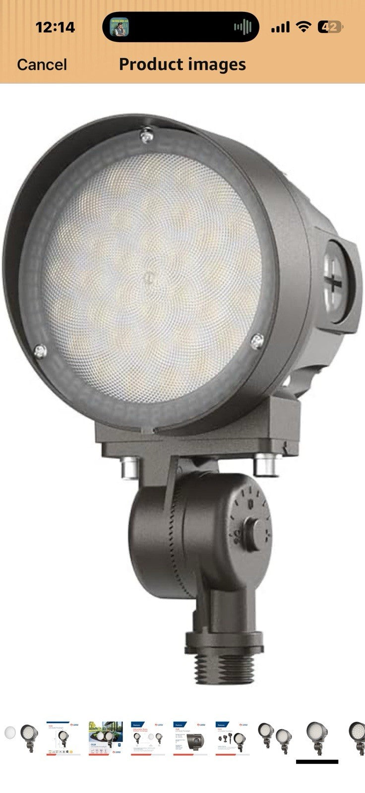 Lithonia Lighting 36-in-1 OLB LED Floodlight Outdoor Light Fixture