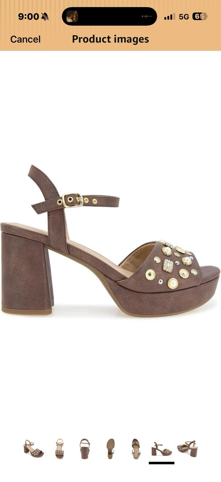 Kenneth Cole REACTION Women's Remina Heeled Sandal size 7.5