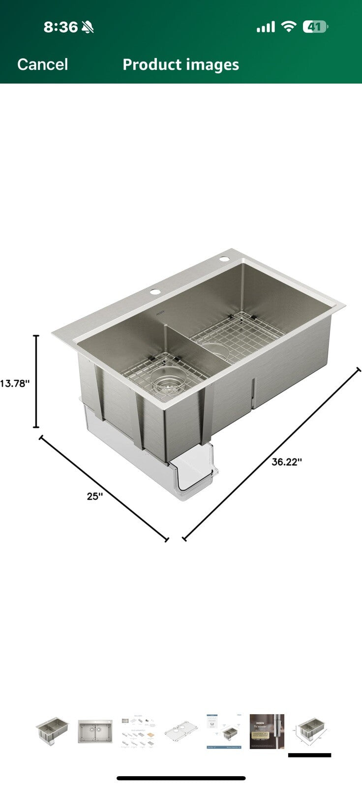 Moen GS161302B Luxe Chef Workstation System 33-Inch Dual Mount