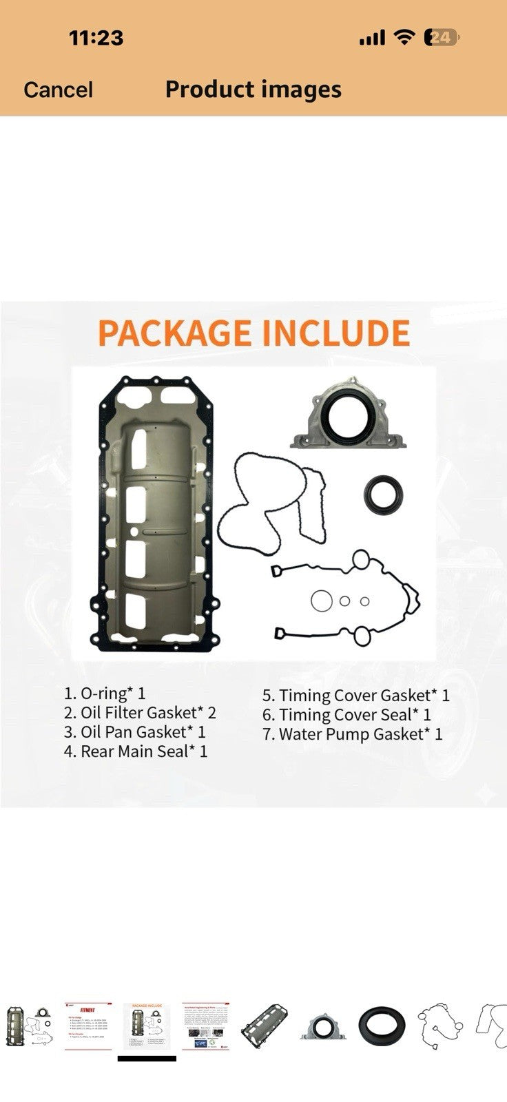 OEM Replacement Engine Conversion Gasket Set for Dodge & Chrysler 