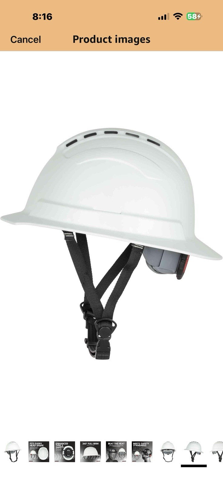 Jackson Safety Blockhead2 Type 2 Full Brim Hard Hat - Vented Construction 