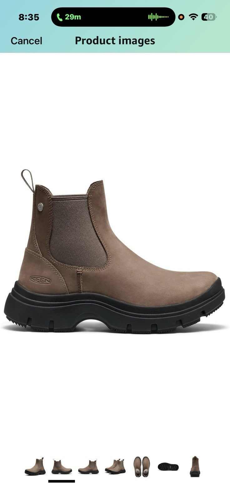 KEEN womens Kosa Chelsea Classic Platform Style Comfortable Pull On7.5