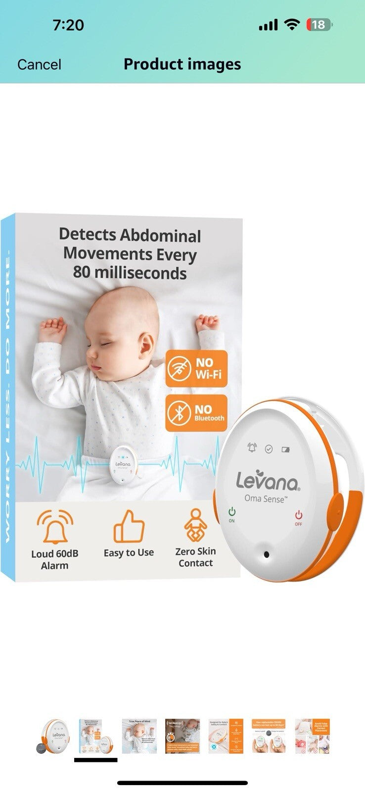 Your Guardian Angel - Levana OmaSense Baby Movement Monitor, Simple