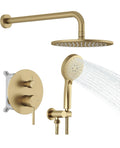 Hoimpro Bathroom Shower System 10 Inch Round Rain Shower Head 