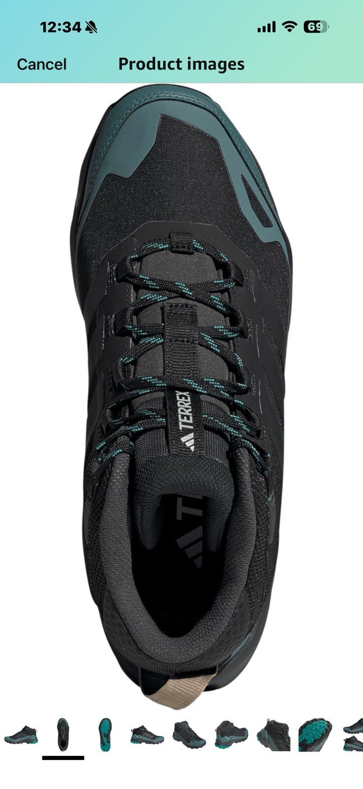 adidas Men's Terrex Skychaser Ax5 Mid Top Gore-tex Hiking Shoe Size 11.5