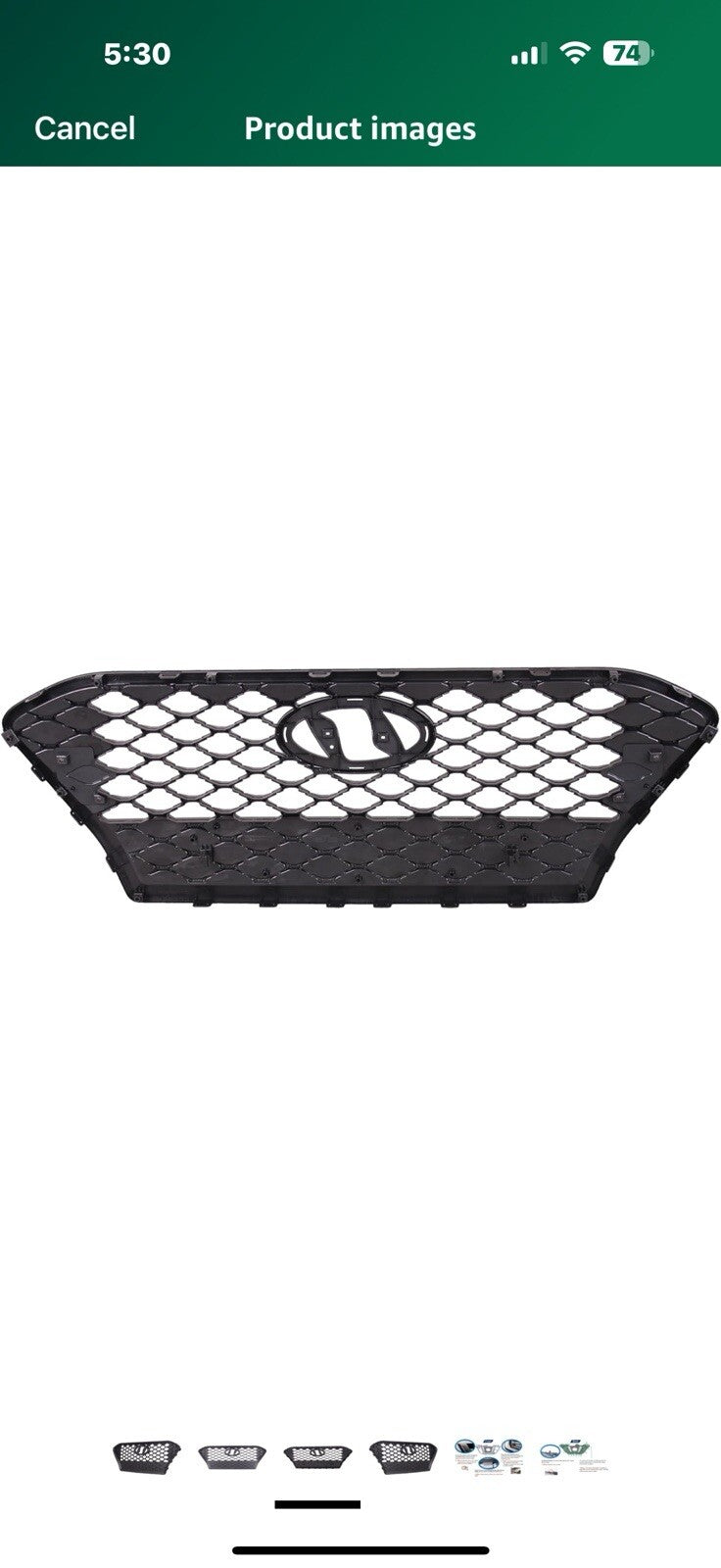 TYG (CAPA QUALITY) Front Grille Compatible with 2018-2021 Hyundai Kona