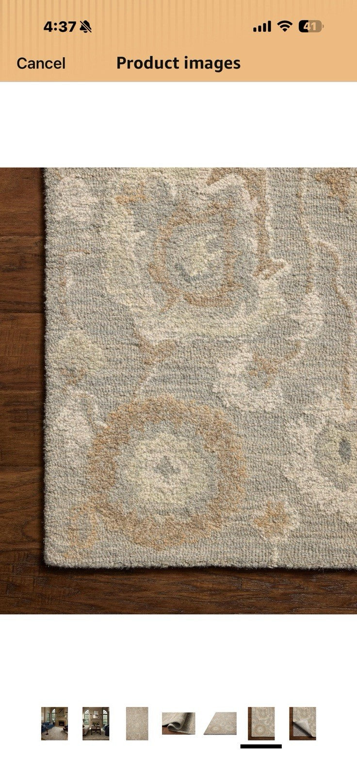 Loloi Chris Loves Julia Dorothea Collection DRT-01 Stone/Multi 5'-0" x 7'-6"
