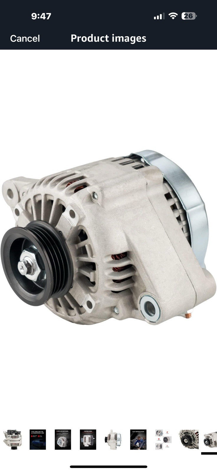 KAX Alternator,80Amp Automotive Replacement Alternator fit for 2000-2004