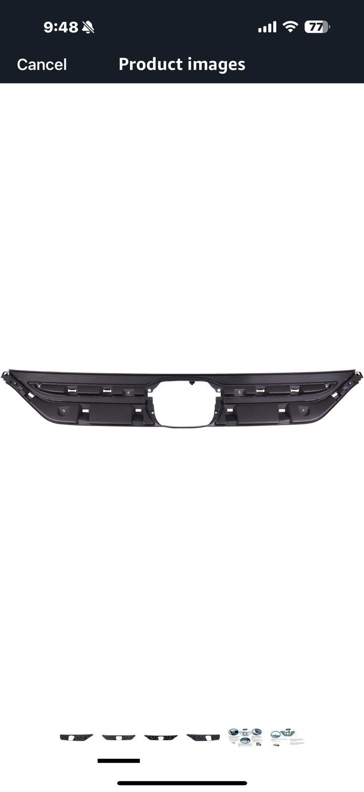 Front Grille Compatible with 2018-2020 Honda Odyssey, ABS Replacement
