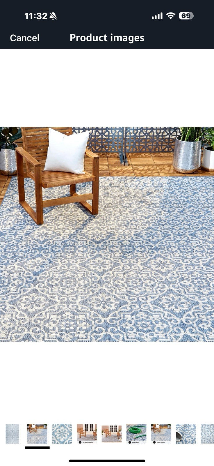 Nicole Miller New York Patio Country Julia Transitional Geometric 7.9-10