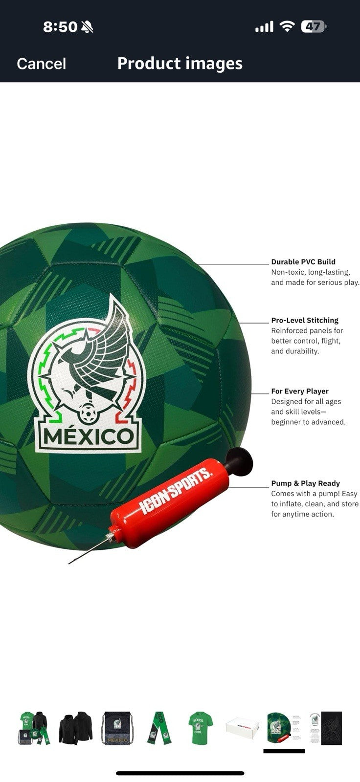 Icon Sports Officially Licensed Mexico Federation Ultimate Fan Pack, 5-Pc