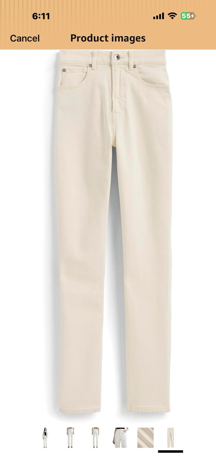 Everlane Women's Way-High Slim High-Waisted Straight Denim Jean