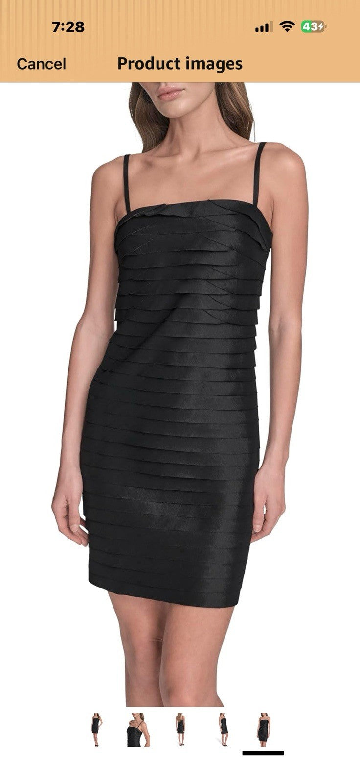 BCBG Women's Strapless Layered Sheath Cocktail Mini Dress Size 12