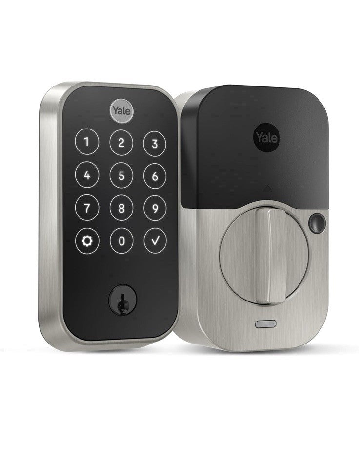 Yale Security 2 Touch Deadbolt Lock, Satin Nickel Biometric