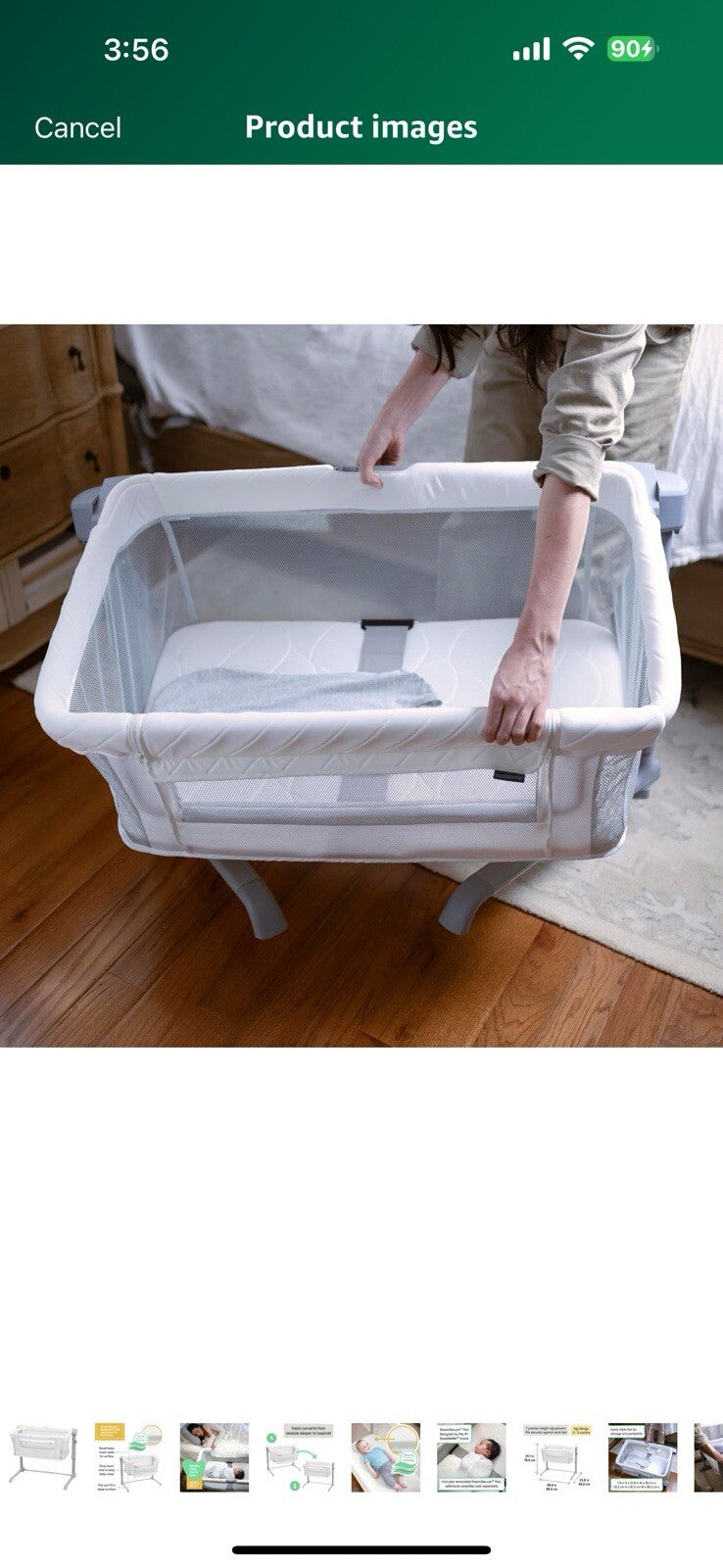 SwaddleMe by Ingenuity DreamSecure 2-in-1 Co-Sleeping Bassinet, DreamSecure