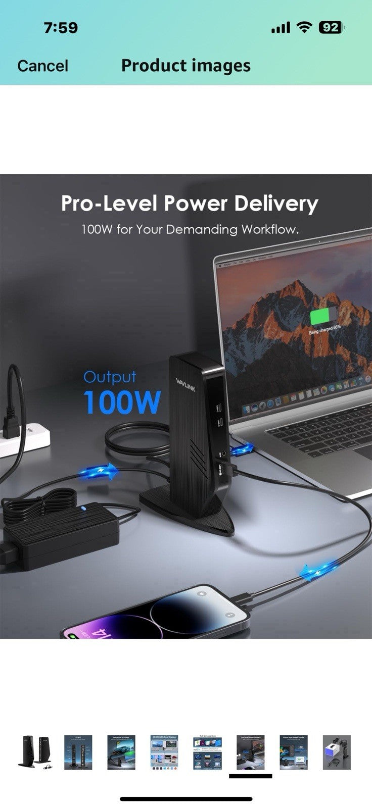 WAVLINK USB C Docking Station Dual Monitor, Dual 5K/4K@60Hz