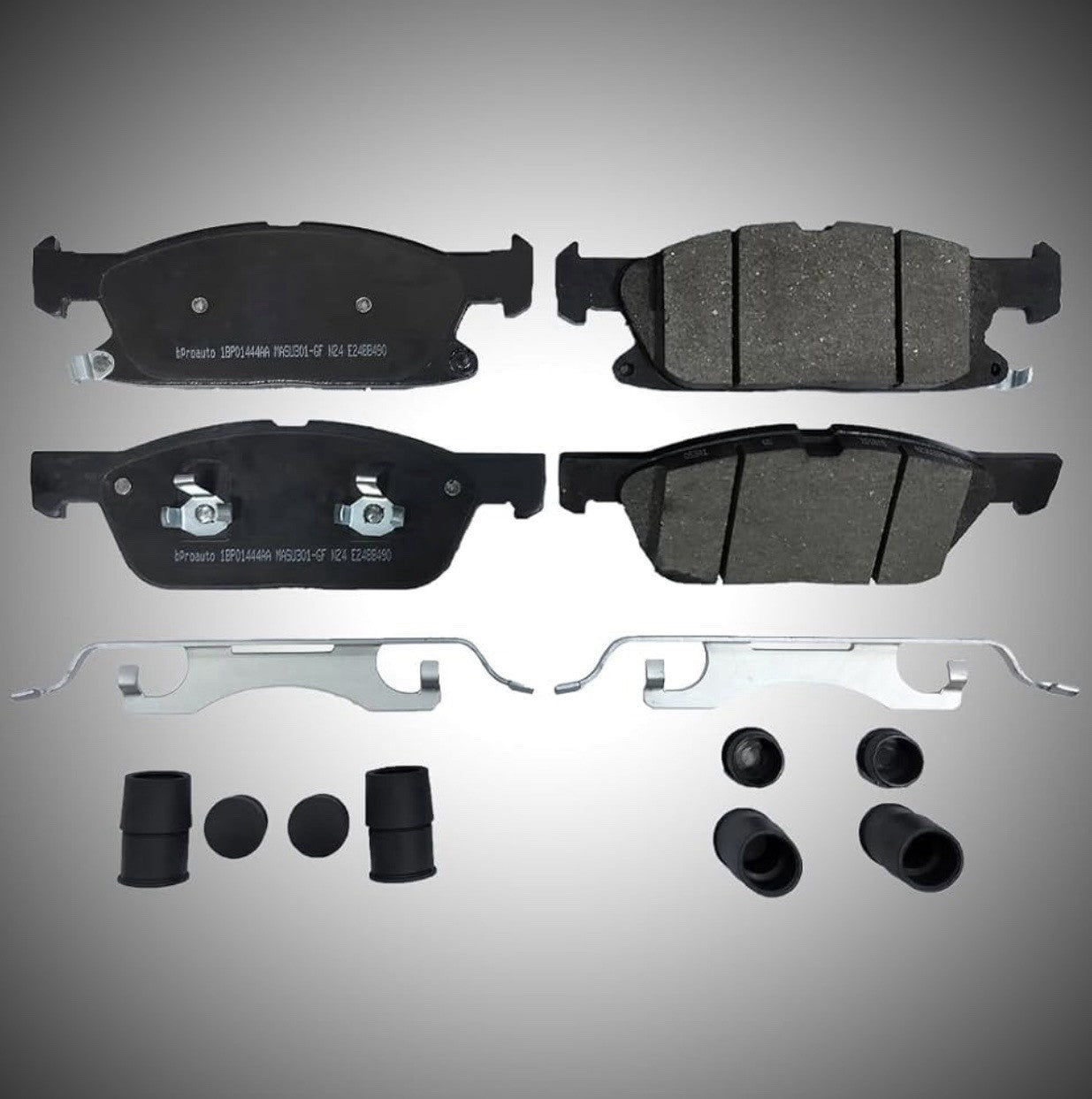 1BP01444AA Front Disc Brake Pad Set compatible with Ford Edge 2021-2015, 
