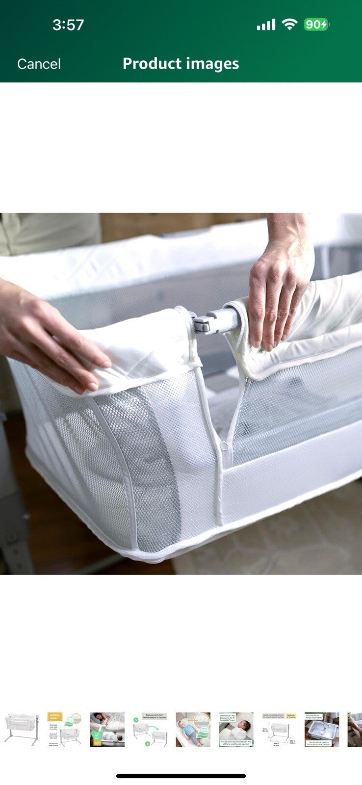 SwaddleMe by Ingenuity DreamSecure 2-in-1 Co-Sleeping Bassinet, DreamSecure