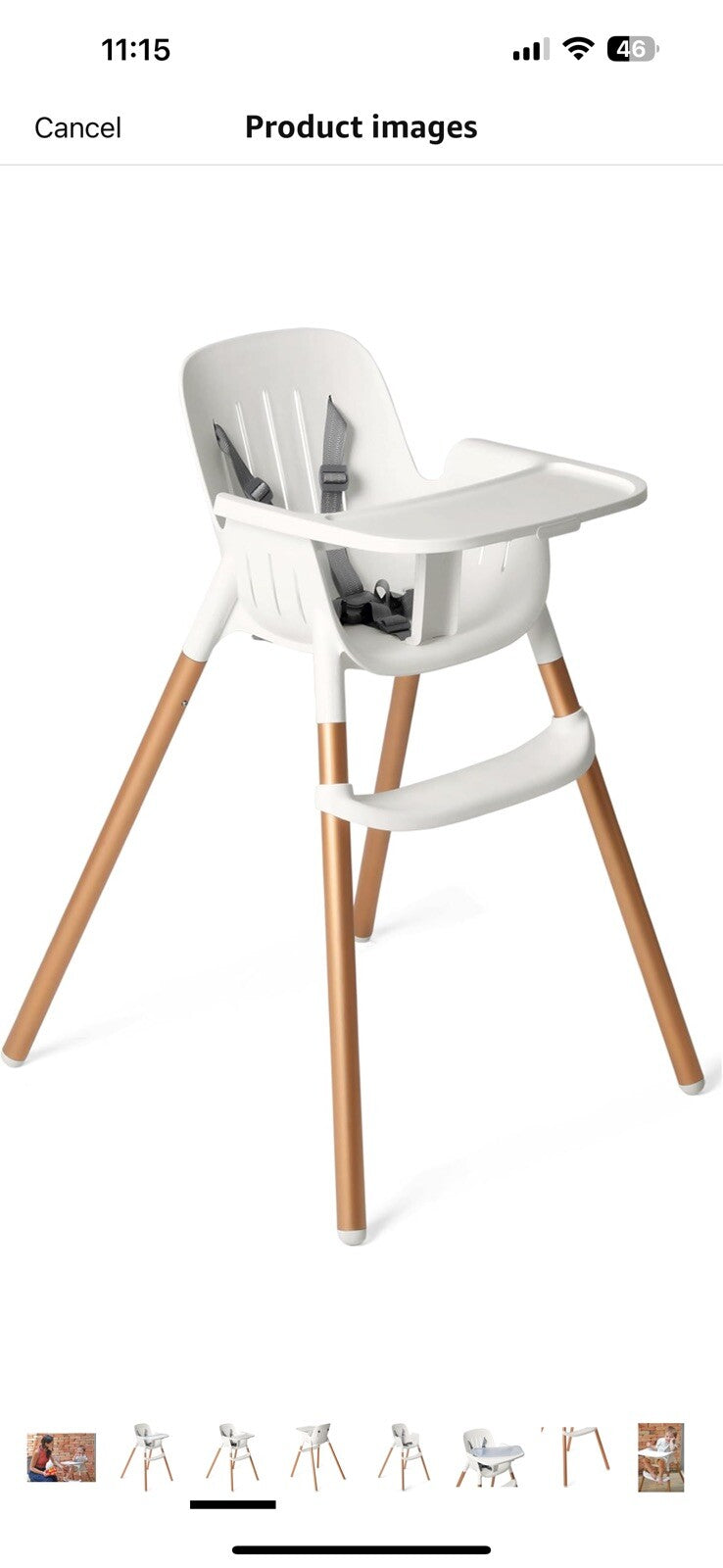 Peg Perego Poke High Chair - Modern and Easy to Clean - from 6 to 36 Months 
