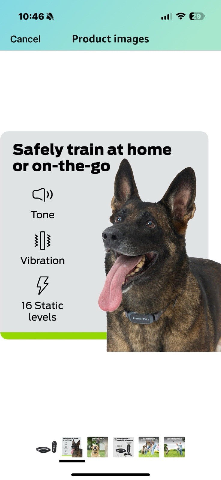 Dog Static Collar - 1000ft Dog Training Collar with Remote Dogs - Rechargeable