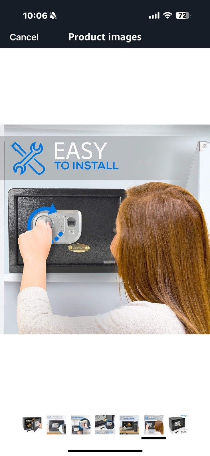 SereneLife Electronic Safe Box | Heavy Duty 13.8’’ x 9.8” Money Safe | Digital