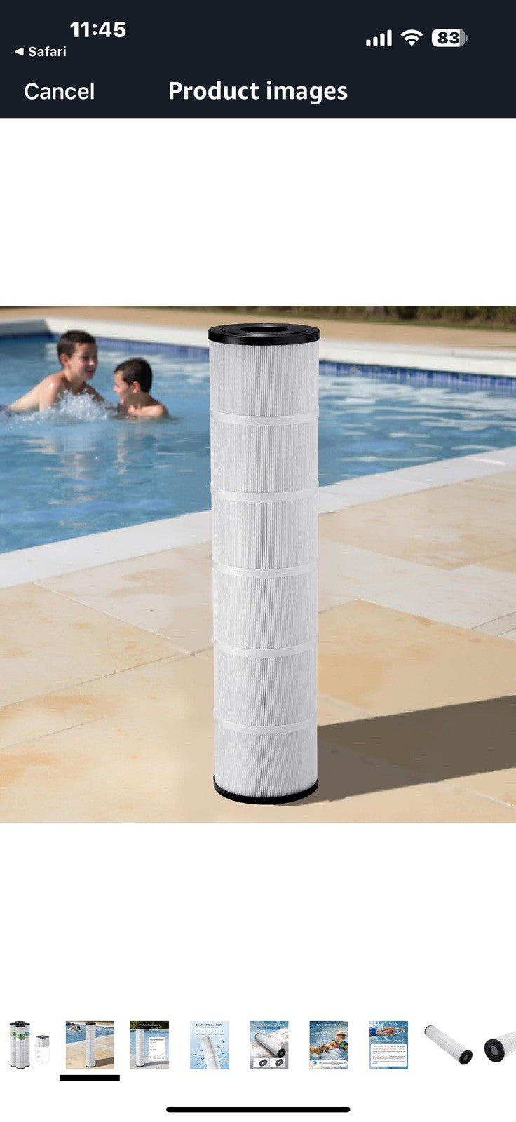 VEVOR PLFPCC130 Pool Filter Replaces Pentair CCP520, R173578,